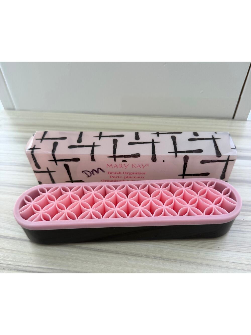 Mary Kay Brush Organizer New In Box Pink Black Makeup Brush Holder Stand